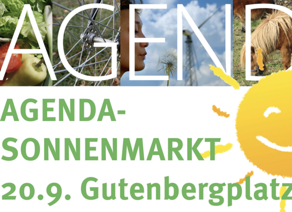 Agenda-Sonnenmarkt auf dem Gutenbergplatz am 20.September