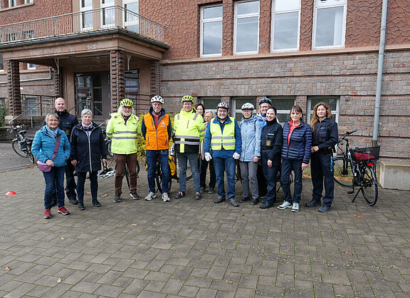 Teilnehmer des Fahrsicherheitstraining für Pedelecs in Bad Kreuznach.