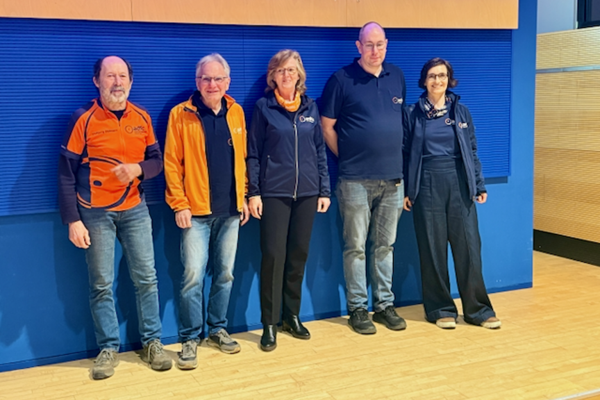 2026-03-09_KV-Mainz-Vorstand.png Der Vorstand des ADFC Kreisverband Mainz-Bingen e.V.: Wolfgang Stallmann (aus Vorstand ausgeschieden), Rolf Pinckert, Amelie Döres, Clemens Langhans, Petra Hüther (v.l.). Es fehlt Karsten Haubold