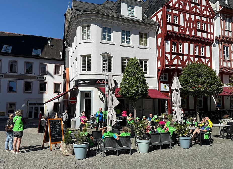 Eis in Boppard Eis in Boppard zum Ende der Tour