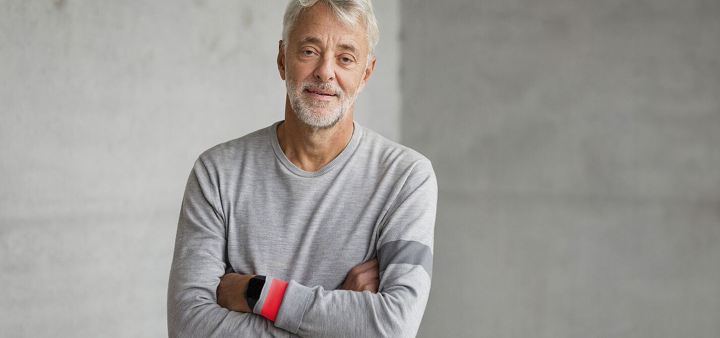 Porträt des ADFC-Bundesvorsitzenden Frank Masurat.